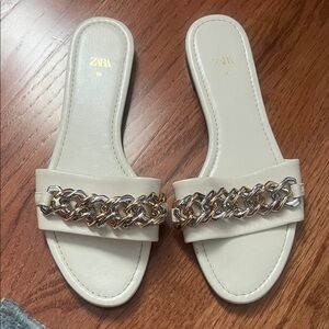 Brand new white sandals